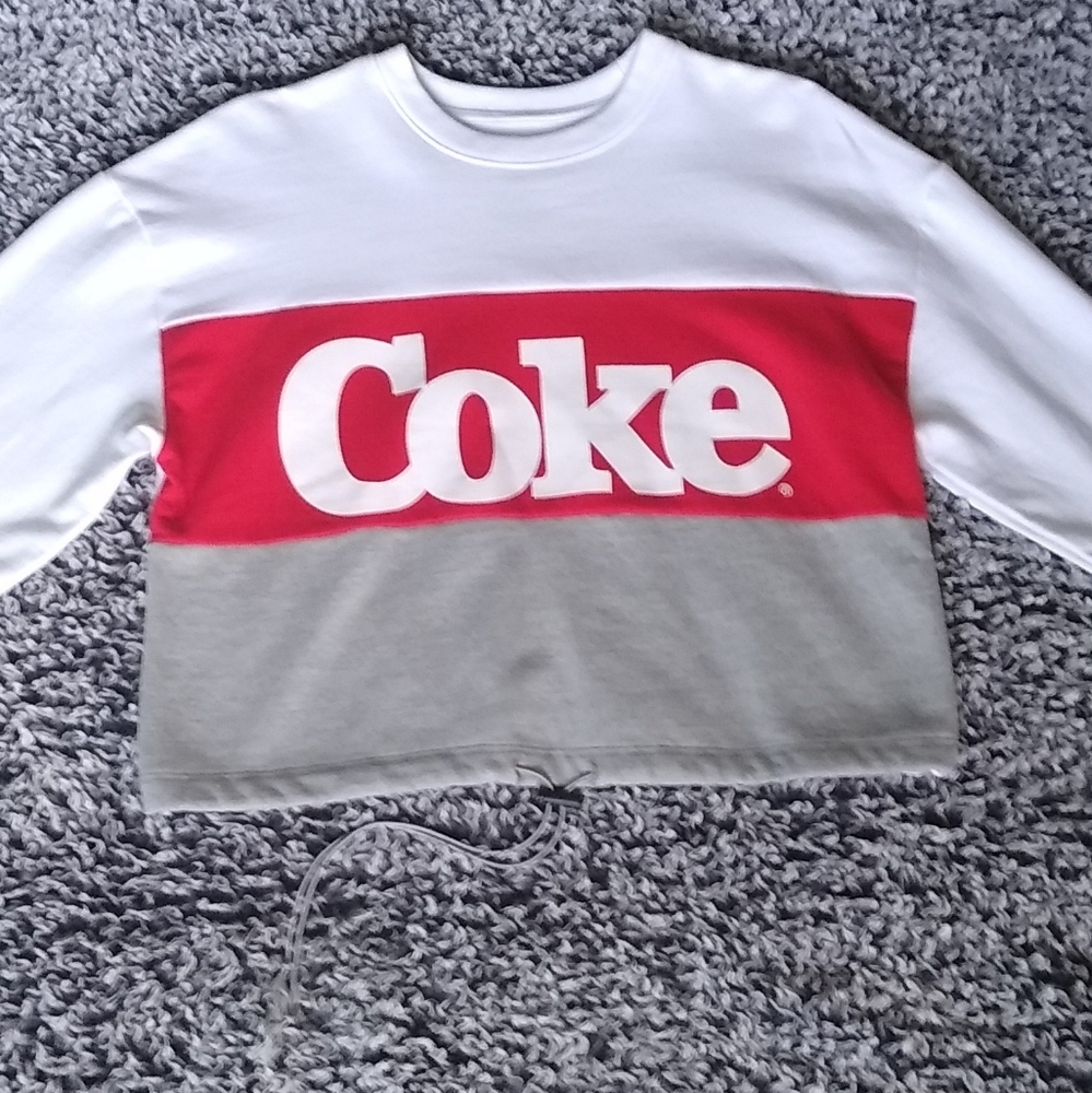 Coca cola long sleeve shirt with adjustable waist